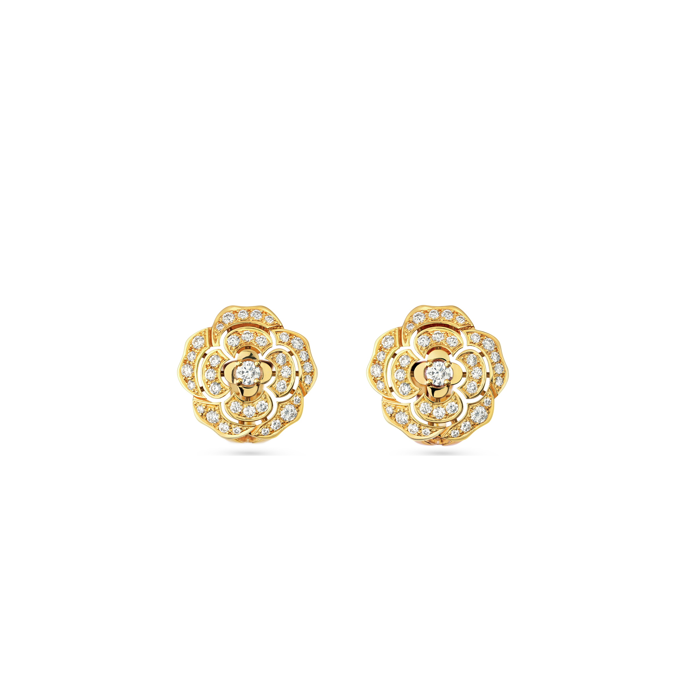 CHANEL BOUTON DE CAMÉLIA EARRINGS J12038